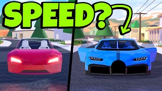 Roadster VS Chiron in Roblox Jailbreak!