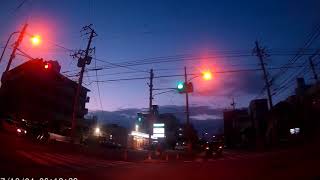 今朝の那覇の空／国際通り～国道58号線～がじゃんびら公園