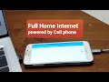 how to tether your Android phone to a router to supply home internet. cellular for home internet