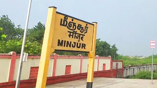 Minjur railway station from train | Minjur railway station