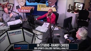 CBS Sports College Football Analyst, Randy Cross, talks with Tiki & Tierney