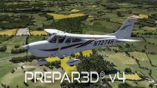 [P3D v4] First Look Prepar3D v4 - A2A C172 / Orbx-FTX England in 4K