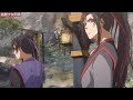 《魔道祖师》之蓝启仁是我师父21集 魏无羡边玩着旁边的溪水，边观察着蓝忘机，这蓝忘机太不对劲了，要是在云深不知处，他说烤鱼，一定会搬出一堆家规教育他。 忘羡 魔道祖师 蓝忘机 魏无羡