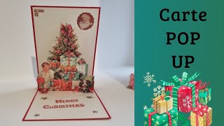 Carte pop up de Noël simple 🎁, 100% Action