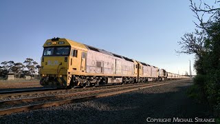 7734V Pacific National Grain Train At Gheringhap With BL26 G527 X48 (12/8/2024) - PoathTV Railways