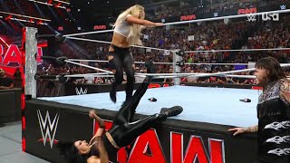 Liv Morgan attacks Rhea Ripley - WWE RAW 9/02/2024