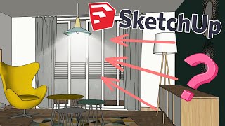 Comment ajouter des lumières sur SketchUp ? (TUTO SKETCHUP)