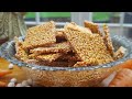 tilachi vadi makarsankranti special recipe til chikki how to make crispy sesame bars til patti