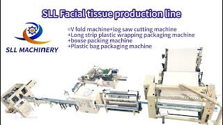 Full Automatic Facial Tissue Making Machine Production Line Tissue Paper Interfold V Machine
