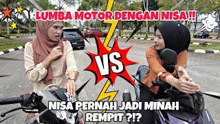 NAIK Y15 DENGAN NISA!! AREESA NAK BELI MOTOR BARU?! NAZRUL GURU LESEN