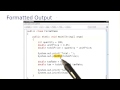 Formatted Output - Intro to Java Programming