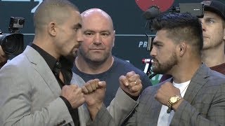 UFC 234: Press Conference Faceoffs