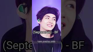 তোমার জন্মমাস অনুযায়ী Taehyung তোমার কি হয়?(just fun)😆 #shorts #bts #taehyung