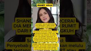 Ternyata ini penyebab perceraian Shandy aulia