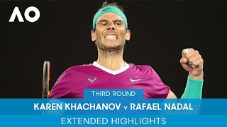 Karen Khachanov v Rafael Nadal Extended Highlights (3R) | Australian Open 2022