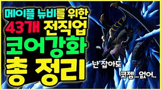 [메이플] 2020년 최신판! 43개 모든 직업 코어강화 총정리! (영상의 길이는 길지만 개별 직업별 코강 정리는 1분 내외입니다 고정댓글 참고해주세요)