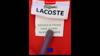 HOW TO SPOT FAKE LACOSTE BRAND #shorts #FakeLacoste #SpotTheFake #LacosteAuthentic #BewareOfFakes