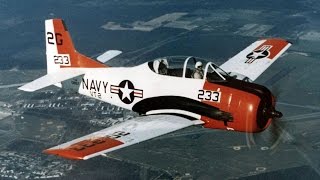 North American T-28B Willows California Approach and Landing