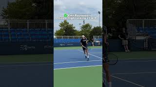 Emil Ruusuvuori at Wetsern & Southern Open 🤩 ATP tennis practice #tennis #ATP #shorts