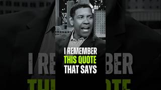 I Remember This Quote. Denzel Washington #motivation #denzelwashingtonquotes #motivationalspeeches