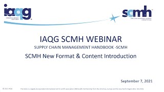 SCMH Webinar New Format and Content Introduction