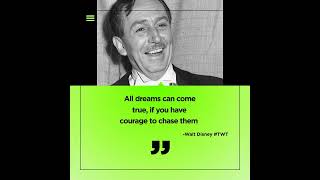 Motivational Quotes by Walt Disney #motivationalquotes