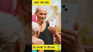 Jio phone vs IPhone #shorts #ytshorts