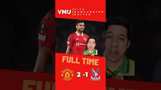 United Close Win After Casemiro RED CARD vs Crystal Palace