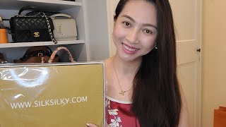 Silksilky Unboxing and Try On Real Silk piece | Silksilky.com