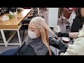 how to hair color ash blonde korean girl hair color change