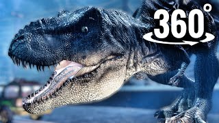 360 Video VR Jurassic Park T-Rex 360° Dinosaur Escape Outbreak