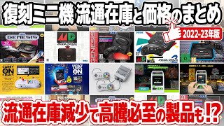 復刻ミニゲーム機の流通在庫と価格の総まとめ。在庫が減少し高騰し始めているレトロゲームミニハードも!これまでに発売された復刻ミニハードをまとめてチェック。X68000Zに対する思いも。