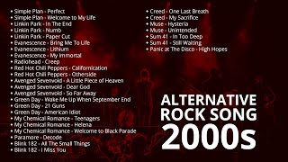 ALTERNATIVE ROCK SONG 2000s | LAGU ROCK BARAT TERBAIK TAHUN 2000an