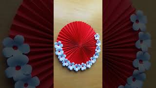 Beautiful Paper Flower Wall Decor Idea #shorts #youtubeshorts #viralshorts #craftgallery