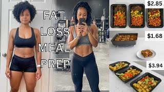 CHEAP & EASY Healthy Meal Prep | vegan fat loss journey