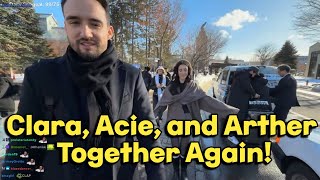 Clara Reunited With Acie and Arther in Japan