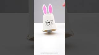 Hopping Paper Cup Bunnies ➡️💨🐰