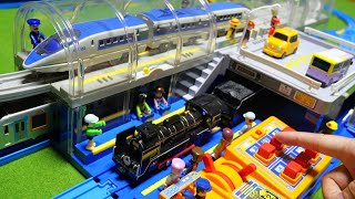 Plarail Shinkansen ☆Large Announcement Station \u0026 Large Railway Bridge Course