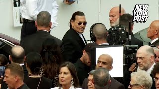 Johnny Depp greets fans at 2023 Cannes Film Festival | New York Post