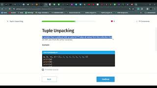 77 Tuple Unpacking | Python Developer | Sololearn