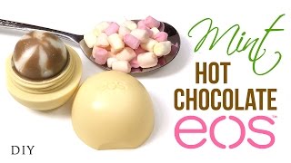 DIY Peppermint Hot Chocolate EOS!! A Cute Winter EOS Lip Balm