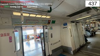 ⁴ᴷ [Fresh Train] SMRT Trains, NSL Train Ride [Jurong East → Bt Batok] - Kawasaki C151 039/040