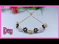 Pulsera de Flores con Cristales y mostacillas o chaquiras 🌺tutorial paso a paso