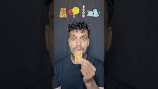 Ice,candy,badam chocolate 🍫🍭🧊 #asmr #emojieatingchallenge #funny #bikueating