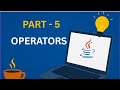 Operators in Java | Part 5 | Java Tutorial for Beginners  #csc #freshers #students #java #code