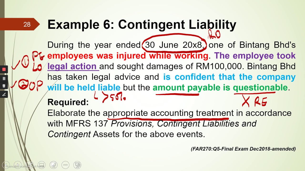 MFRS 137/ IAS 37 PROVISIONS, CONTINGENT LIABILITIES & CONTINGENT ASSETS ...