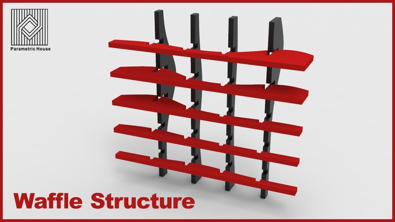 Waffle Structure Grasshopper Tutorial Youtube