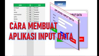 Cara Membuat Aplikasi Input Data dengan UserForm VBA