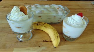 Banana Pudding the Easiest Homemade - Family Favorite - No Bake - No Eggs - The Hillbilly Kitchen