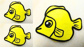 how to make simple Fish With clay #clayvideos #easy #clayart #clay